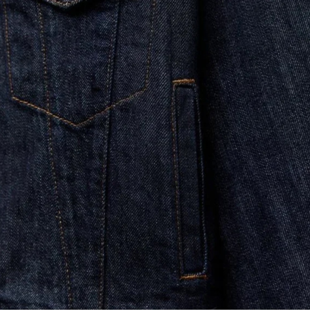Zara ZW DENIM COLLECTION JACKET. Blue. Size XS. New with Tags. - Picture 7 of 11
